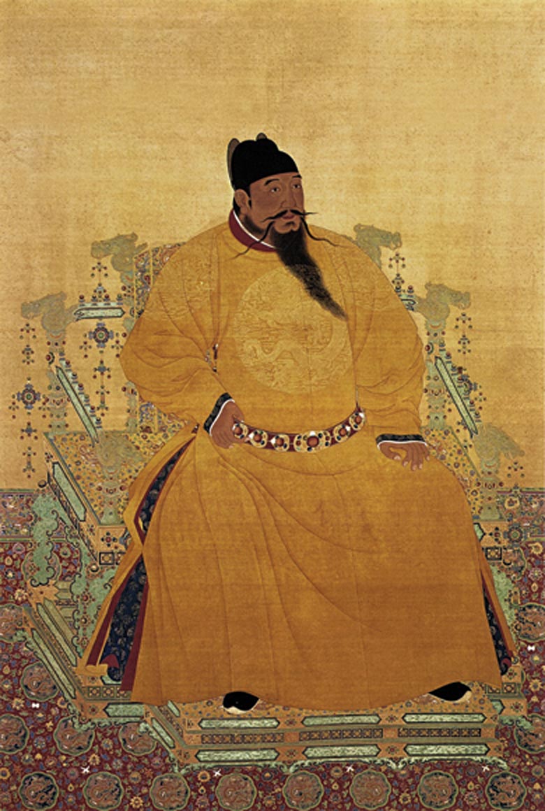 L’empereur Yonglé, dirigeant chinois de la dynastie Ming au XVe siècle, invita le Ve Karmapa à enseigner à la cour impériale. Yonglé fut un grand bienfaiteur des études bouddhistes  et des arts.