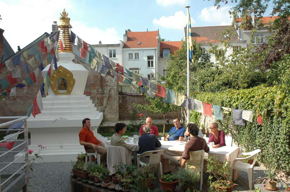 Stupa et Jardin