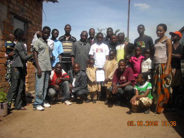 Les membres de l'association à Lubumbashi